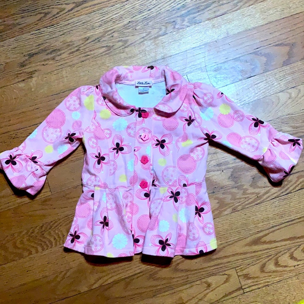 Cute Girls Button Down Long Sleeve Shirt Size 5